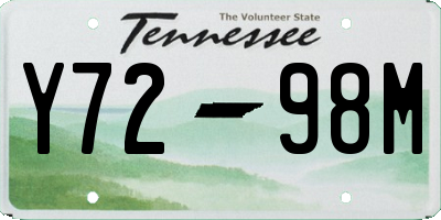 TN license plate Y7298M