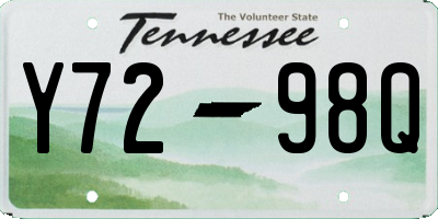 TN license plate Y7298Q