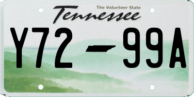 TN license plate Y7299A