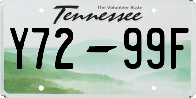 TN license plate Y7299F