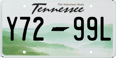 TN license plate Y7299L