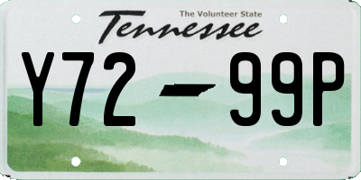 TN license plate Y7299P