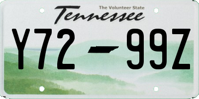 TN license plate Y7299Z