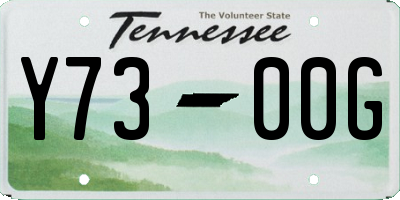TN license plate Y7300G
