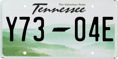 TN license plate Y7304E