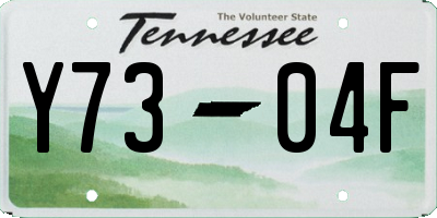 TN license plate Y7304F