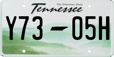 TN license plate Y7305H