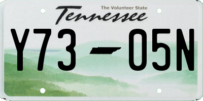 TN license plate Y7305N