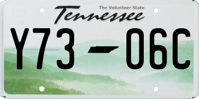 TN license plate Y7306C