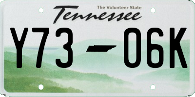 TN license plate Y7306K