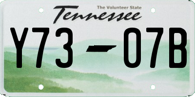 TN license plate Y7307B