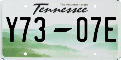 TN license plate Y7307E