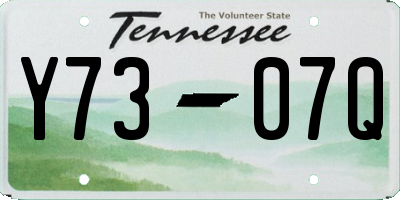 TN license plate Y7307Q