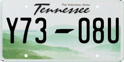 TN license plate Y7308U