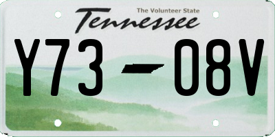 TN license plate Y7308V