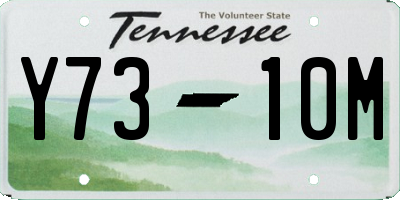 TN license plate Y7310M