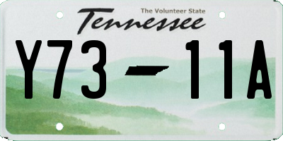 TN license plate Y7311A