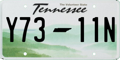 TN license plate Y7311N