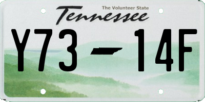 TN license plate Y7314F