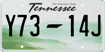TN license plate Y7314J