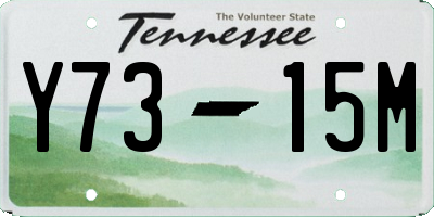 TN license plate Y7315M