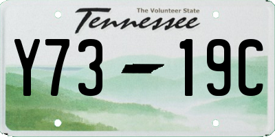 TN license plate Y7319C