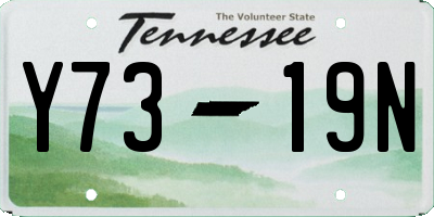 TN license plate Y7319N