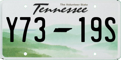 TN license plate Y7319S