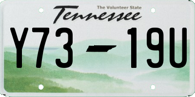 TN license plate Y7319U