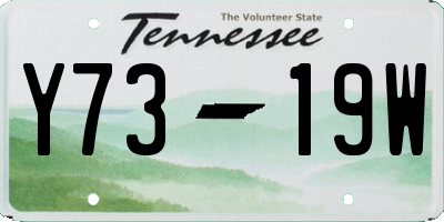 TN license plate Y7319W