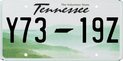 TN license plate Y7319Z