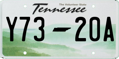 TN license plate Y7320A