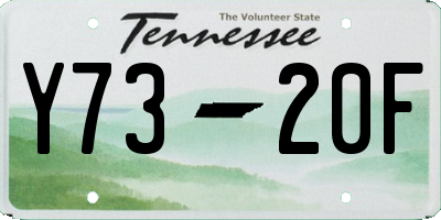 TN license plate Y7320F