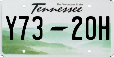 TN license plate Y7320H