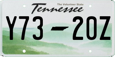 TN license plate Y7320Z