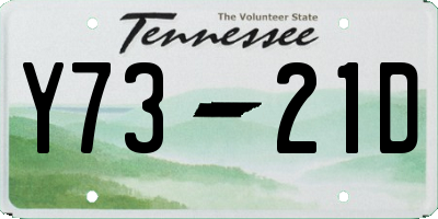 TN license plate Y7321D