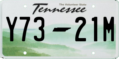 TN license plate Y7321M