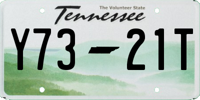 TN license plate Y7321T