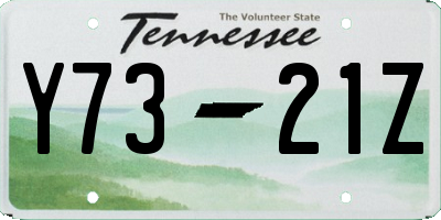 TN license plate Y7321Z