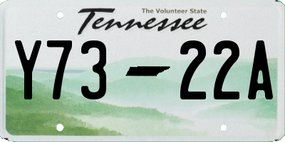 TN license plate Y7322A