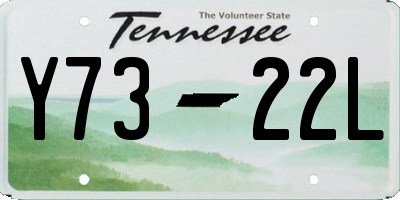 TN license plate Y7322L