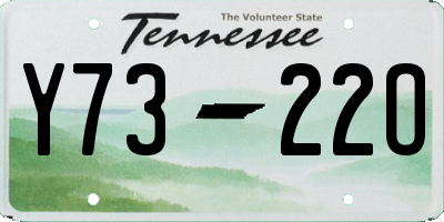 TN license plate Y7322O