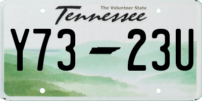TN license plate Y7323U
