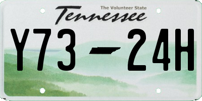 TN license plate Y7324H