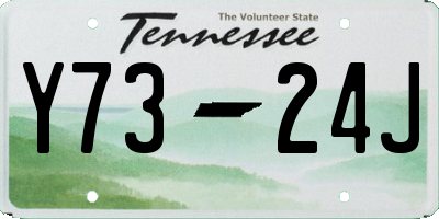 TN license plate Y7324J