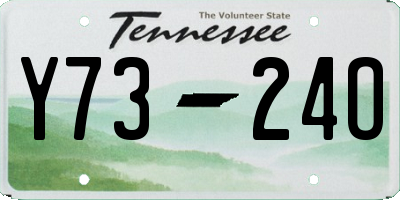 TN license plate Y7324O
