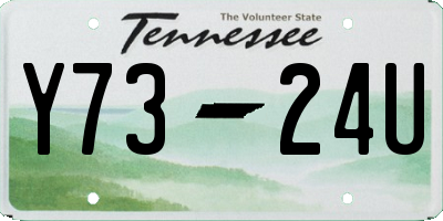 TN license plate Y7324U