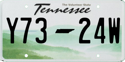 TN license plate Y7324W