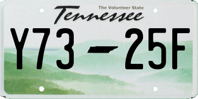 TN license plate Y7325F