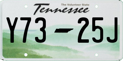 TN license plate Y7325J